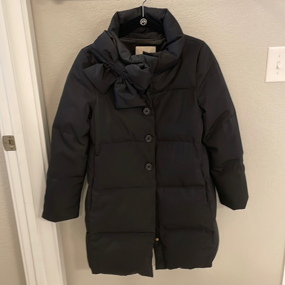 Kate Spade puffer jacket with bow.